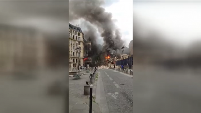 Important incendie en plein Paris: un immeuble s