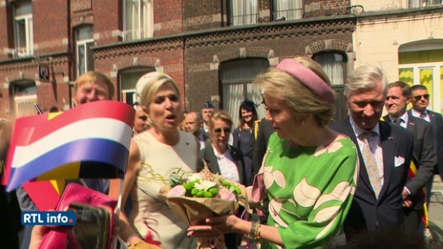 Willem-Alexander et Maxima des Pays-Bas en visite à Charleroi