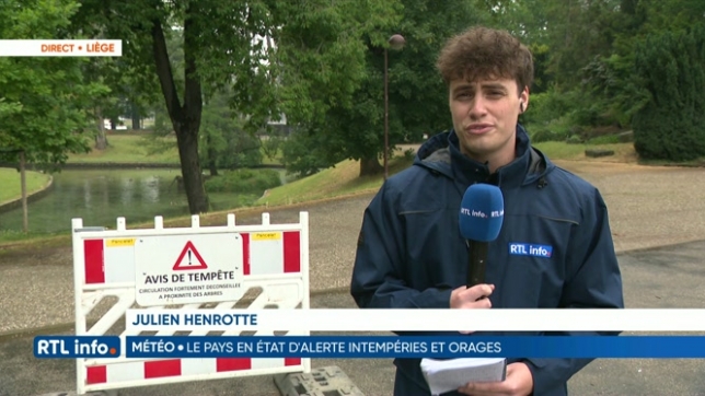 Orages: les parcs et cimetières liégeois sont fermés