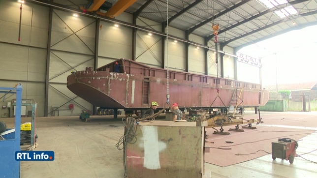 Inauguration du nouveau chantier naval Batia Mosa Shipyard à Seilles