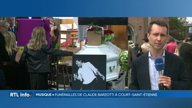 Les funérailles de Claude Barzotti ont été célébrées ce matin