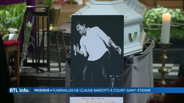 Les funérailles de Claude Barzotti ont été célébrées ce matin