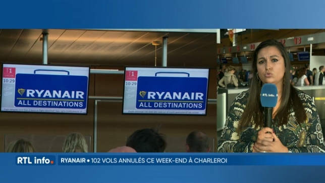 Grève des pilotes Ryanair à Charleroi: une centaine de vols annulés