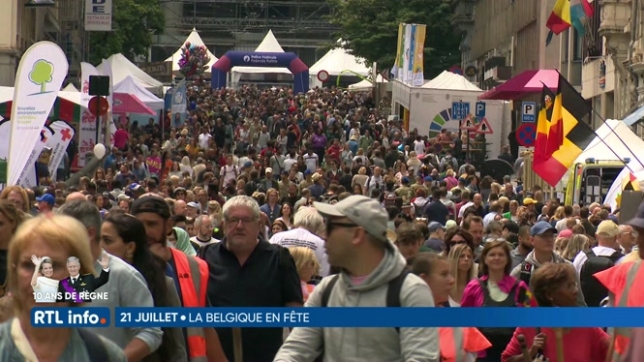 Fête nationale: succès de foule pour la fête populaire au centre de Bruxelles