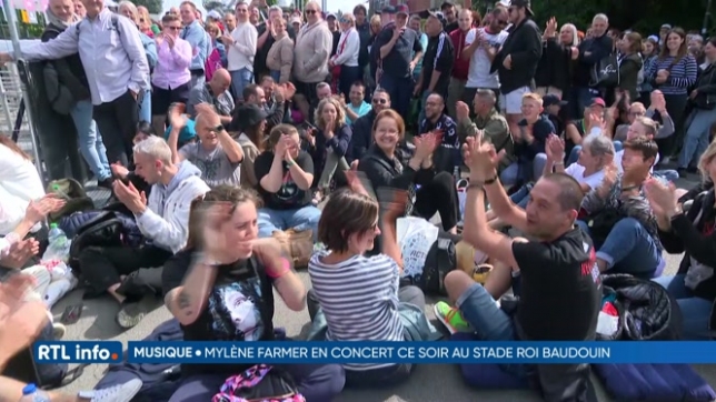 Concert de Mylène Farmer au stade roi Baudouin: 40 000 fans sont attendus