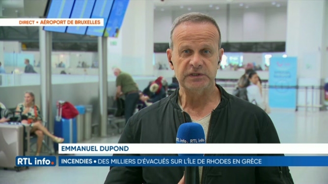 A Brussels Airport, des Belges sont en partance pour Rhodes