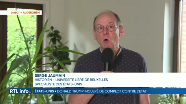 3e inculpation de Donald Trump: le professeur Serge Jaumain (ULB) est en direct