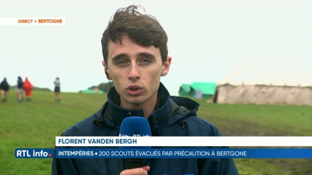200 scouts ont été évacués de leur camp par crainte du vent à Bertogne