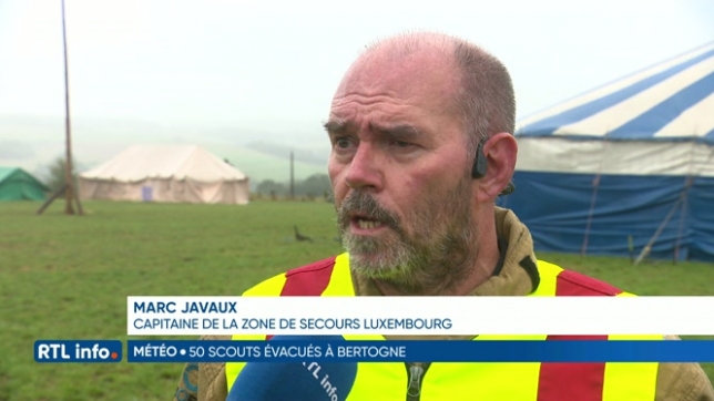50 scouts ont été évacués de leur camp par crainte du vent à Bertogne