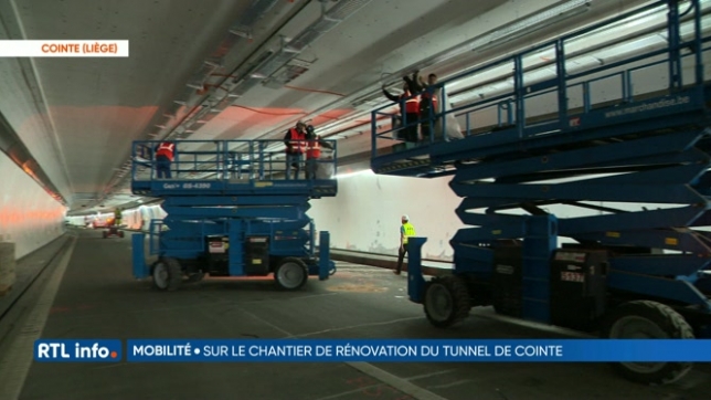 Liège: visite du tunnel de Cointe en travaux tout cet été