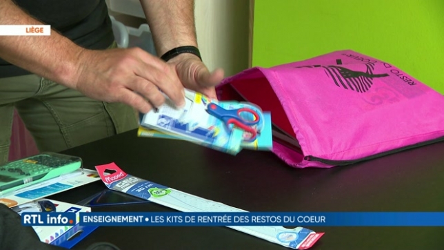 Les Restos du Coeur de Liège veulent fournir 6.000 kits scolaires