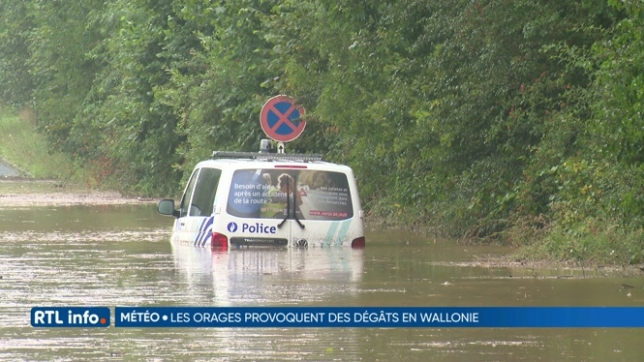 Des orages balayent le pays ce vendredi: plusieurs routes inondées