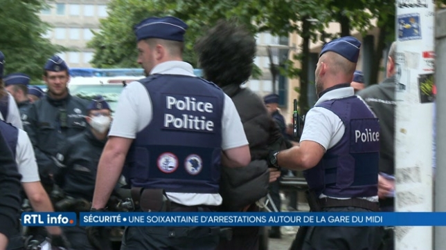 Vaste opération de sécurisation dans et autour de la gare de Bruxelles-Midi
