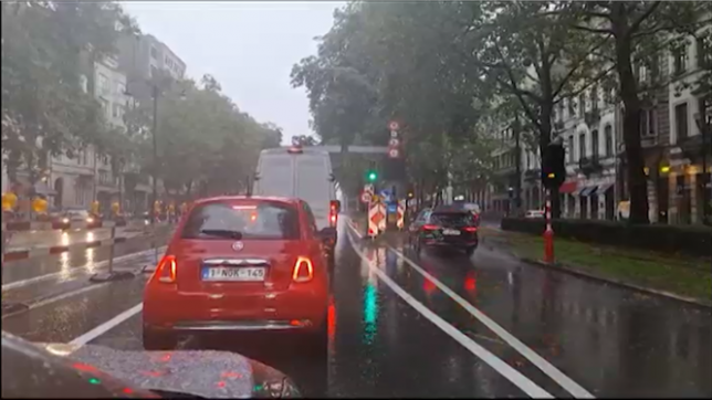 La circulation perturbée à Bruxelles à cause des fortes pluies