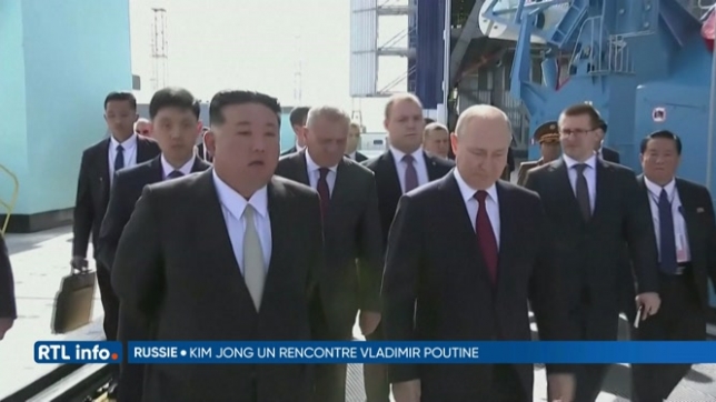 Rencontre entre les deux alliés, Vladimir Poutine et Kim Jung-Un