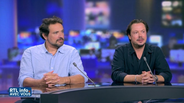 Davy Sardou et Bruno Salomone dans le RTL info Avec Vous du 19 septembre 2023