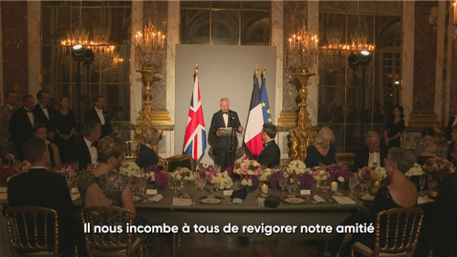 Il nous incombe à tous de revigorer notre amitié: le roi Charles III prononce un discours à Versailles