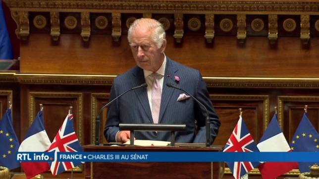 Discours du roi Charles III devant le Sénat français