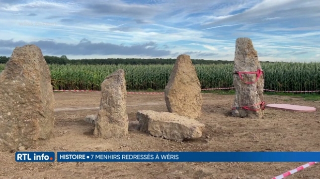 Mise en valeur de 7 nouveaux menhirs découverts à Wéris