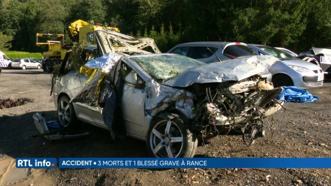 Un accident de voiture fait trois morts à Rance