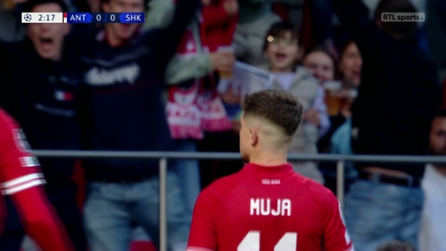 Antwerp-Shakhtar: Muja ouvre le score après 3 minutes