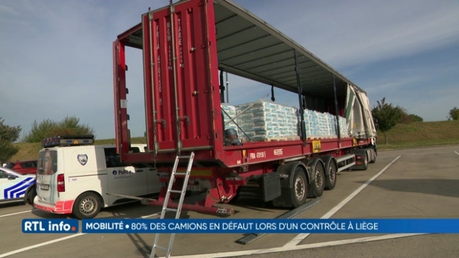 Vaste opération de contrôle des camions en province de Liège