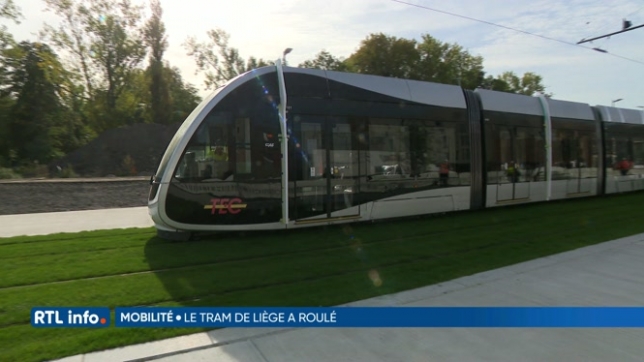 Le tram de Liège a effectué sa première sortie !