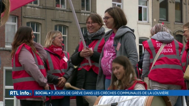 Poursuite de la grève des puéricultrices de la commune de La Louvière
