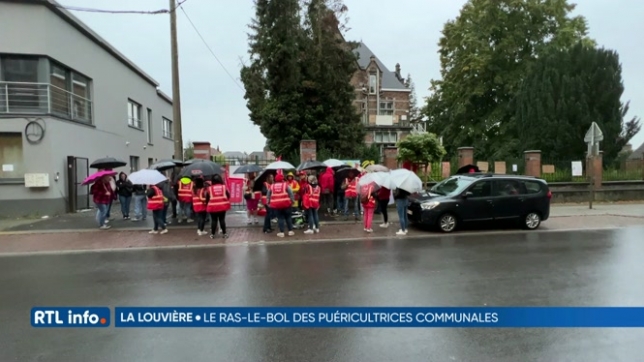 Poursuite de la grève des puéricultrices de la commune de La Louvière