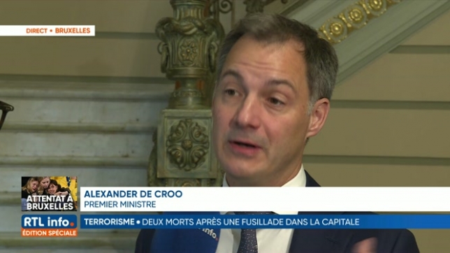 Attaque terroriste à Bruxelles: la réaction du premier ministre Alexander De Croo