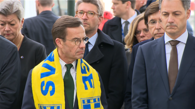 Le premier ministre suédois et Alexander De Croo rendent hommage aux victimes de l