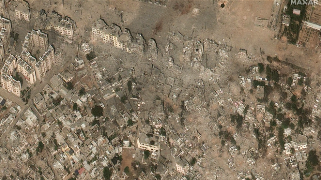 Images satellites impressionnantes de Gaza: avant et après les bombardements israéliens