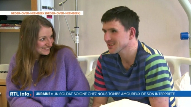 Un soldat ukrainien est tombé amoureux d'une interprète belge
