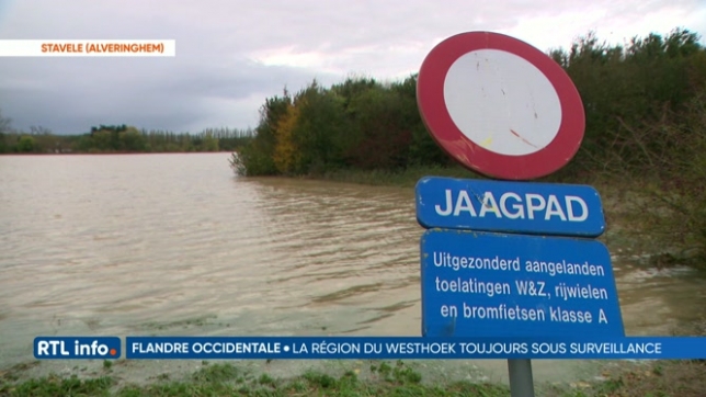 Situation compliquée en Flandre occidentale avec le Westhoek sous eau