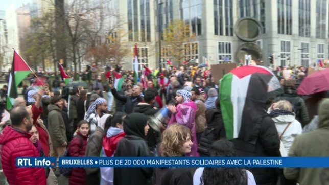 Guerre Israël-Hamas: manifestation à Bruxelles pour réclamer un cessez-le-feu