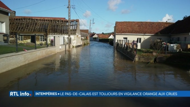 Inondations dans le Pas-de-Calais: la décrue semble enfin amorcée