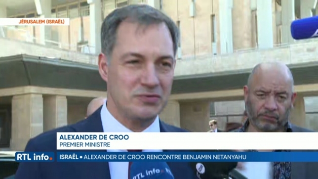 Alexander De Croo évoque sa rencontre avec Benyamin Netanyahou