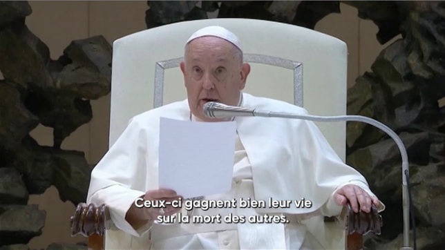 Malade, le pape envoie quand même un message à Gaza