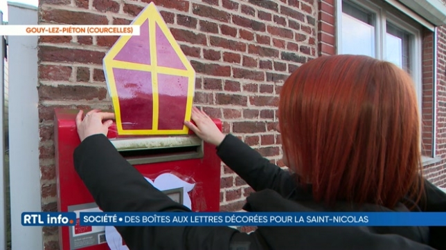 St-Nicolas: des boîtes postales décorées par une maman à Gouy-lez-Piéton