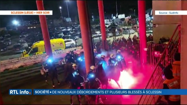 Affrontements entre supporters du Standard et de Charleroi hier soir