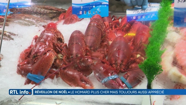 Réveillon de Noël: le prix du homard a fortement augmenté cette année