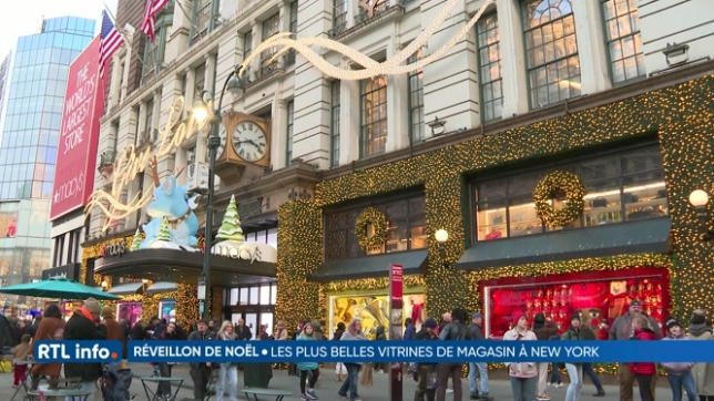 Fête de Noël: les vitrines des magasins de New York offrent du rêve