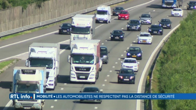 De nombreux Belges ne respectent pas les distances de sécurité sur autoroute