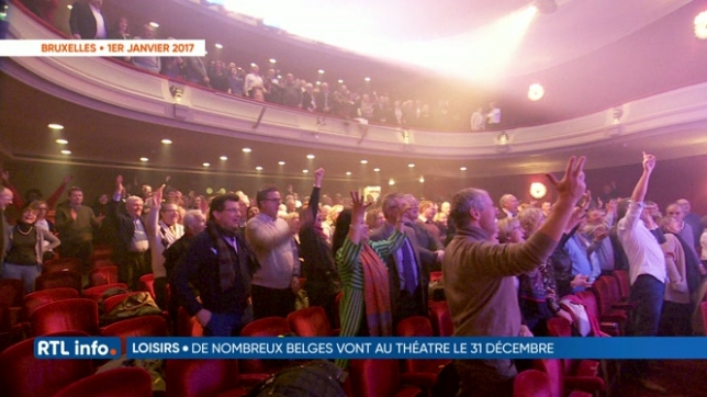 De nombreux Belges ont décidé de fêter le réveillon de Nouvel An au théâtre