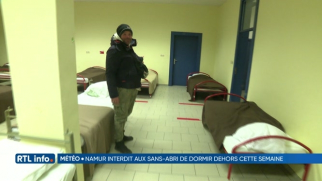 Namur: tous les sans-abri obligés de dormir à l