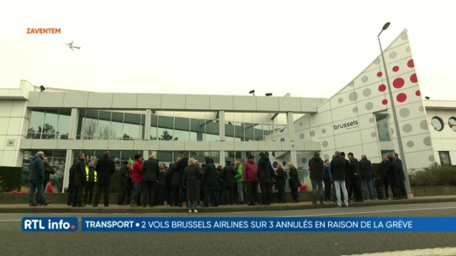 Grève de 24  heures des pilotes de Brussels Airlines à Zaventem