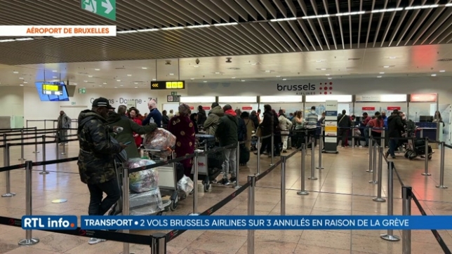 Grève de 24 heures des pilotes de Brussels Airlines à Zaventem