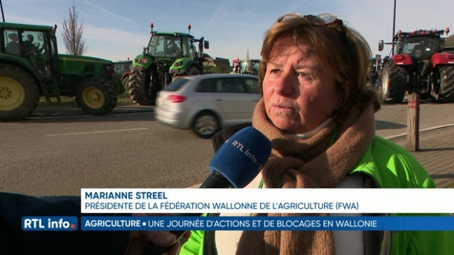 Les agriculteurs wallons mènent des actions dans toute la Wallonie