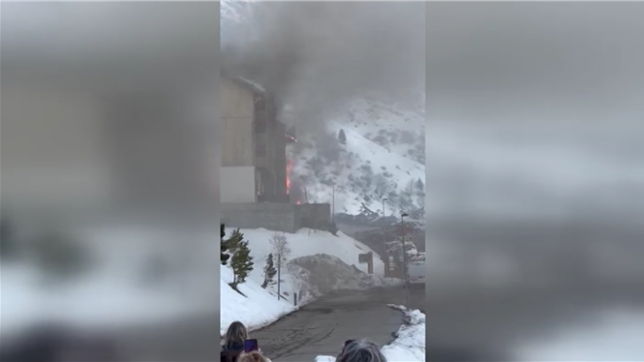 Incendie dans un immeuble à Valmeinier