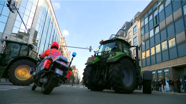 Des agriculteurs ont quitté le centre de Bruxelles pour le ring